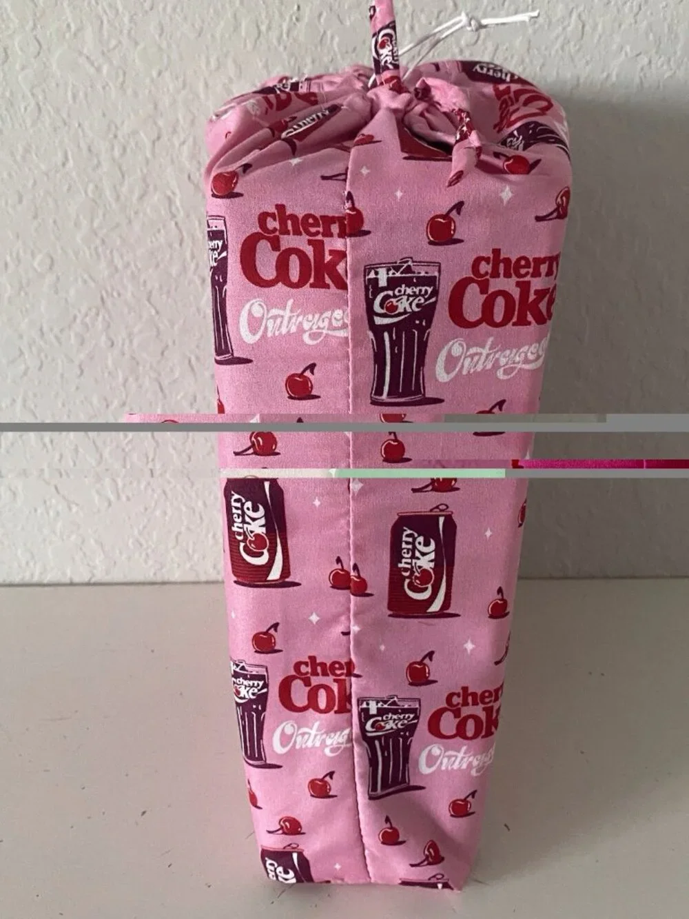 6 Piece Cherry Coke‎ Outrageous Can QUEEN Size Sheet Set Bedding Pink Soft NEW